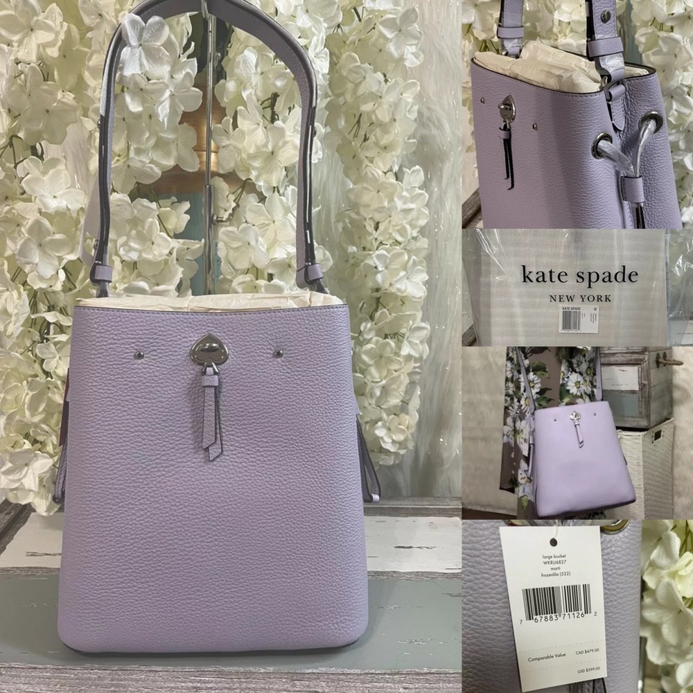 Kate Spade Bucket Bag WKRU6827 (Frozenlila) NWT